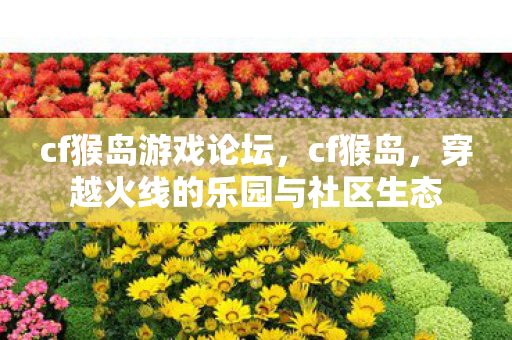 cf猴岛游戏论坛，cf猴岛，穿越火线的乐园与社区生态