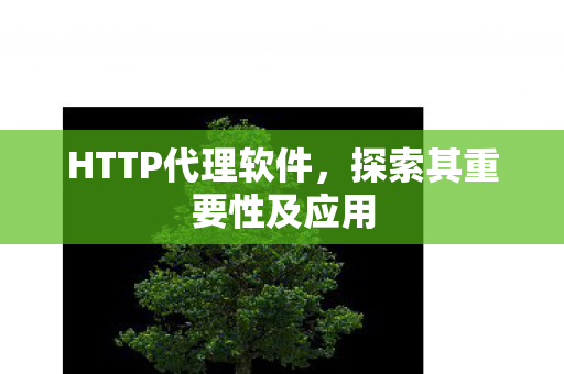 HTTP代理软件，探索其重要性及应用