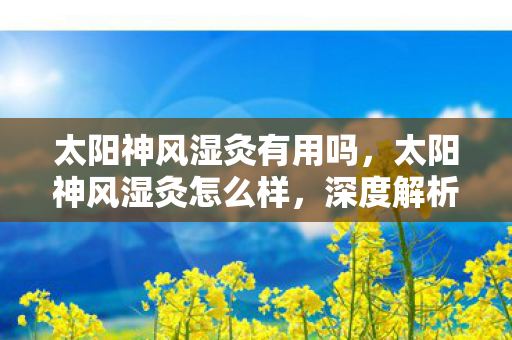 太阳神风湿灸有用吗，太阳神风湿灸怎么样，深度解析其疗效与优势