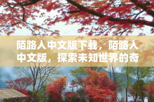 陌路人中文版下载，陌路人中文版，探索未知世界的奇妙旅程