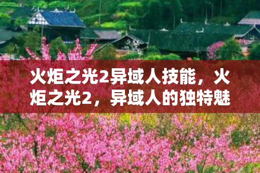 火炬之光2异域人技能，火炬之光2，异域人的独特魅力与游戏深度解析