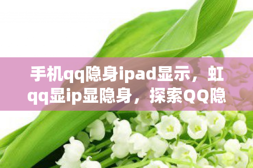 手机qq隐身ipad显示，虹qq显ip显隐身，探索QQ隐身的秘密