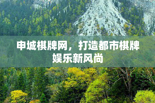 申城棋牌网，打造都市棋牌娱乐新风尚