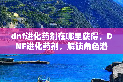 dnf进化药剂在哪里获得，DNF进化药剂，解锁角色潜力的神秘钥匙