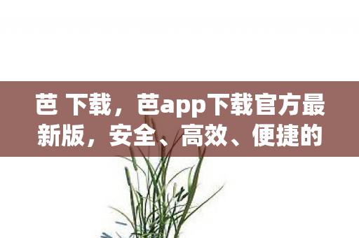 芭 下载，芭app下载官方最新版，安全、高效、便捷的全新体验