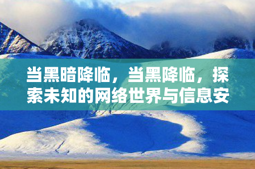 当黑暗降临，当黑降临，探索未知的网络世界与信息安全挑战