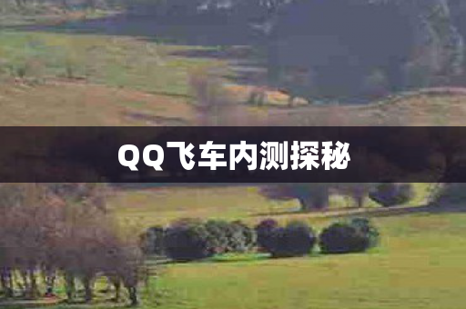 QQ飞车内测探秘