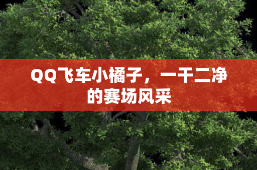 QQ飞车小橘子，一干二净的赛场风采