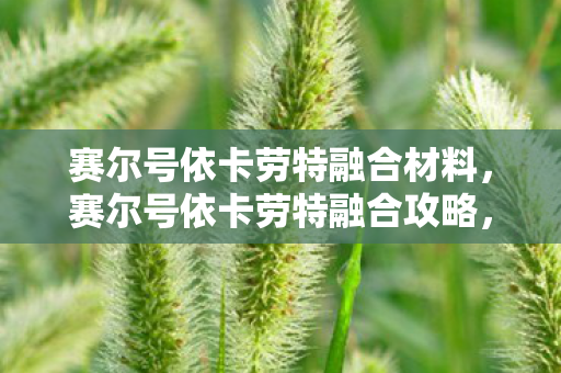 赛尔号依卡劳特融合材料，赛尔号依卡劳特融合攻略，打造强力精灵的秘诀