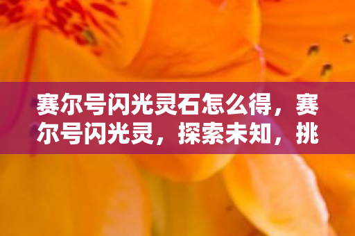 赛尔号闪光灵石怎么得，赛尔号闪光灵，探索未知，挑战极限