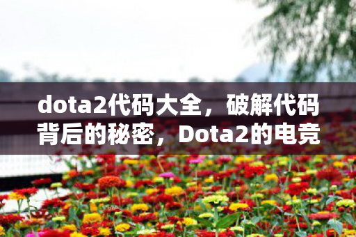 dota2代码大全，破解代码背后的秘密，Dota2的电竞之路与代码安全