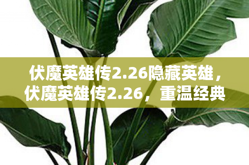 伏魔英雄传2.26隐藏英雄，伏魔英雄传2.26，重温经典，再续传奇