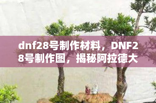 dnf28号制作材料，DNF28号制作图，揭秘阿拉德大陆的神秘制作流程