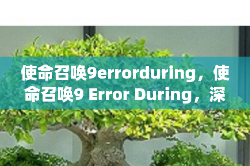使命召唤9errorduring，使命召唤9 Error During，深度解析游戏常见问题及解决方案