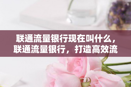 联通流量银行现在叫什么，联通流量银行，打造高效流量管理新生态