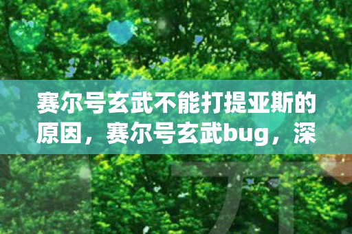 赛尔号玄武不能打提亚斯的原因，赛尔号玄武bug，深度解析与应对策略
