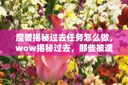魔兽揭秘过去任务怎么做，wow揭秘过去，那些被遗忘的经典游戏版本