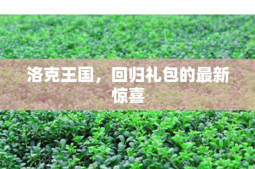 洛克王国，回归礼包的最新惊喜