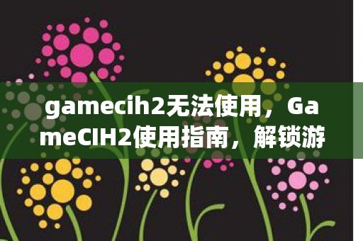 gamecih2无法使用，GameCIH2使用指南，解锁游戏潜能的实用工具