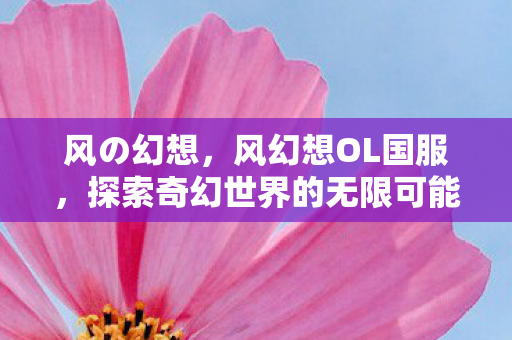 风の幻想，风幻想OL国服，探索奇幻世界的无限可能