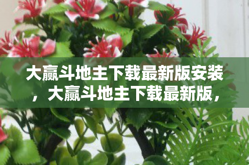 大赢斗地主下载最新版安装，大赢斗地主下载最新版，体验最新游戏乐趣，畅享精彩对决