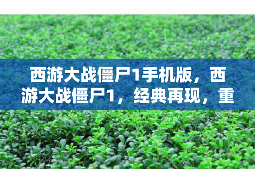 西游大战僵尸1手机版，西游大战僵尸1，经典再现，重温经典战斗