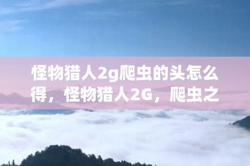 怪物猎人2g爬虫的头怎么得，怪物猎人2G，爬虫之头的传奇故事