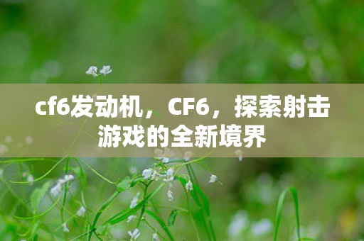 cf6发动机，CF6，探索射击游戏的全新境界