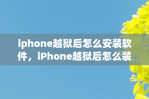 iphone越狱后怎么安装软件，iPhone越狱后怎么装软件