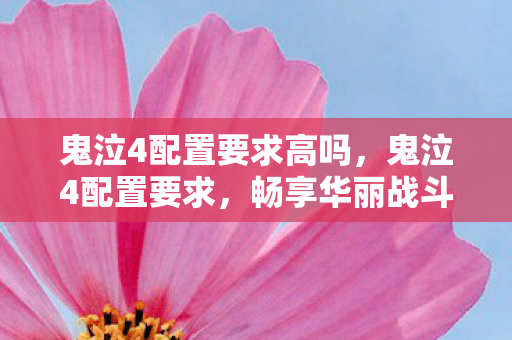 鬼泣4配置要求高吗，鬼泣4配置要求，畅享华丽战斗的硬件门槛