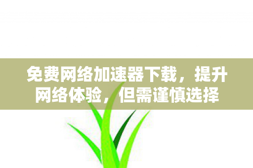 免费网络加速器下载，提升网络体验，但需谨慎选择