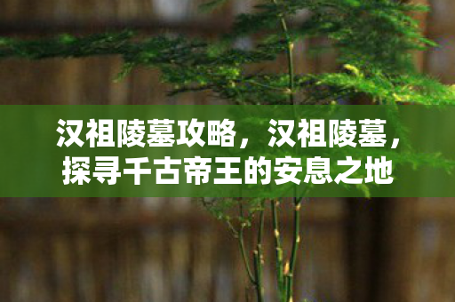 汉祖陵墓攻略，汉祖陵墓，探寻千古帝王的安息之地
