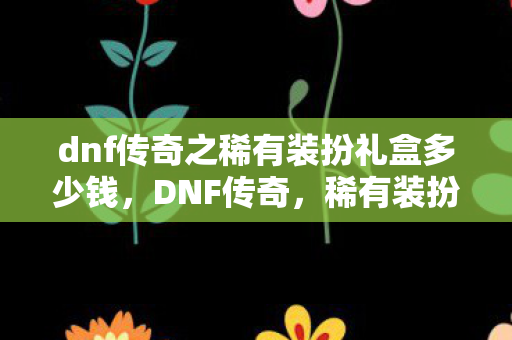 dnf传奇之稀有装扮礼盒多少钱，DNF传奇，稀有装扮礼盒的珍贵与魅力