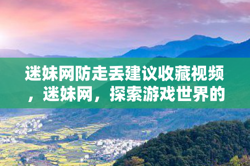 迷妹网防走丢建议收藏视频，迷妹网，探索游戏世界的奇妙之旅