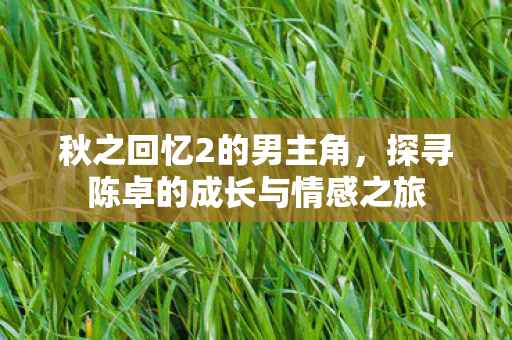 秋之回忆2的男主角，探寻陈卓的成长与情感之旅
