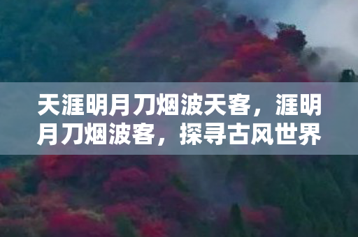 天涯明月刀烟波天客，涯明月刀烟波客，探寻古风世界的诗意与江湖