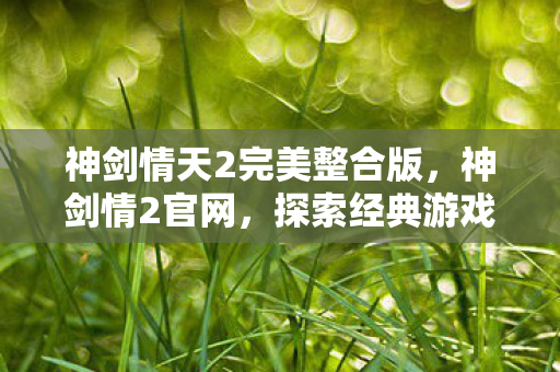 神剑情天2完美整合版，神剑情2官网，探索经典游戏的魅力