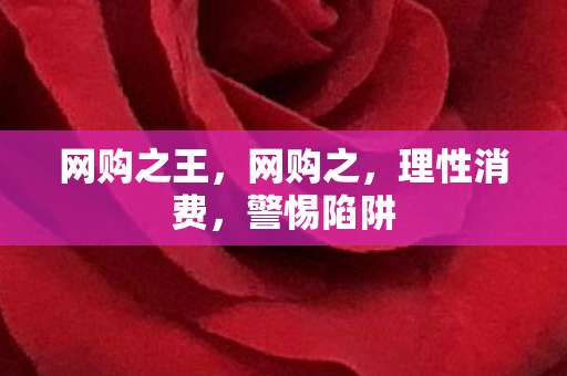 网购之王，网购之，理性消费，警惕陷阱