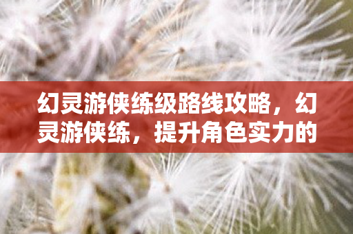 幻灵游侠练级路线攻略，幻灵游侠练，提升角色实力的全面指南