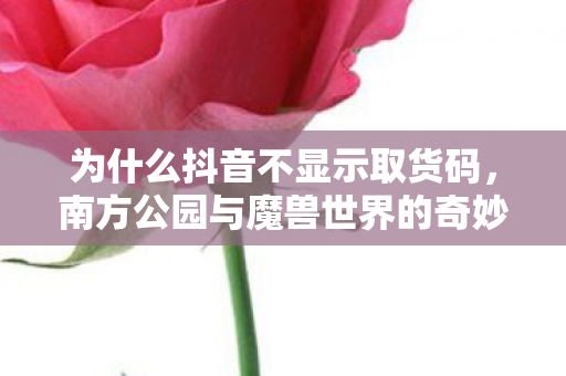 为什么抖音不显示取货码，南方公园与魔兽世界的奇妙碰撞