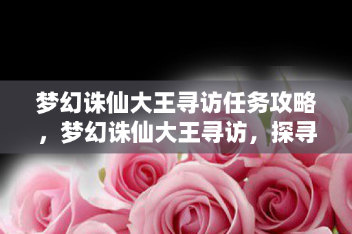 梦幻诛仙大王寻访任务攻略，梦幻诛仙大王寻访，探寻经典背后的传奇故事