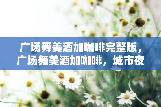 广场舞美酒加咖啡完整版，广场舞美酒加咖啡，城市夜生活的独特风景线