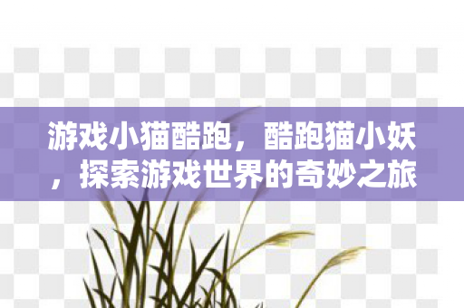 游戏小猫酷跑，酷跑猫小妖，探索游戏世界的奇妙之旅
