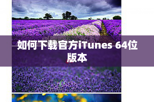 如何下载官方iTunes 64位版本 如何下载官方iTunes 64位版本