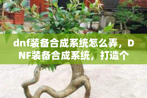 dnf装备合成系统怎么弄，DNF装备合成系统，打造个性化装备，提升角色实力