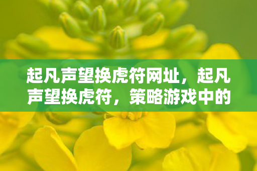 起凡声望换虎符网址，起凡声望换虎符，策略游戏中的智慧与策略