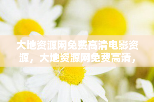 大地资源网免费高清电影资源，大地资源网免费高清，解锁高清资源的便捷之道