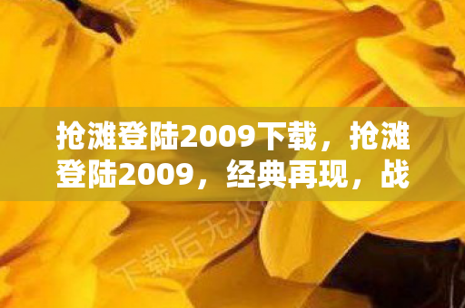 抢滩登陆2009下载，抢滩登陆2009，经典再现，战略新体验