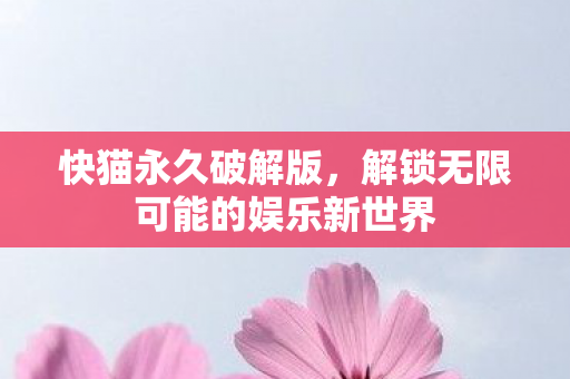 快猫永久破解版，解锁无限可能的娱乐新世界