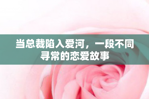 当总裁陷入爱河，一段不同寻常的恋爱故事